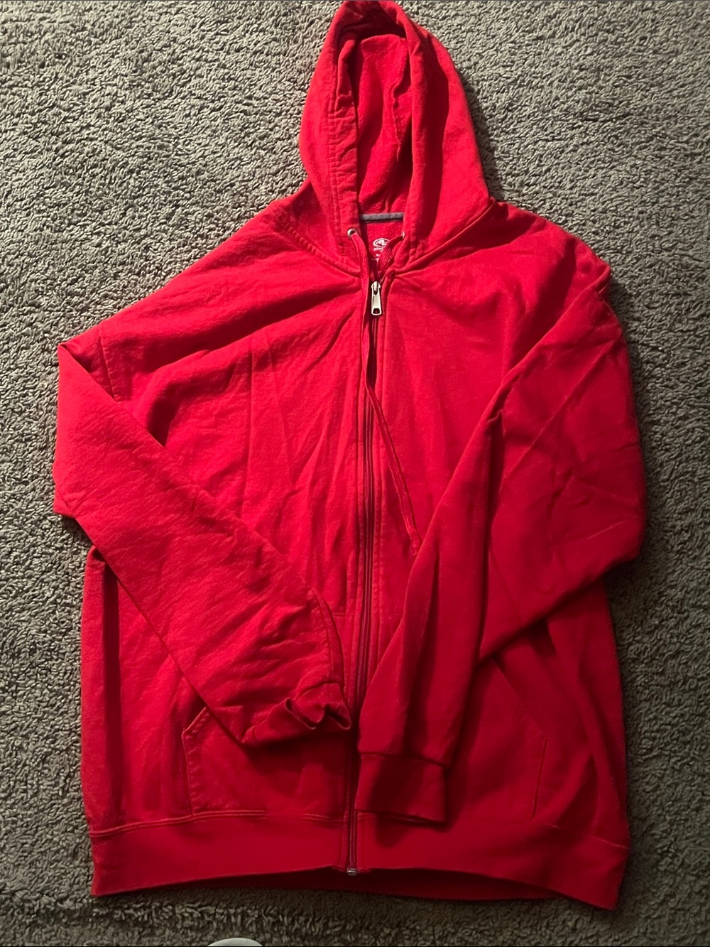 Athletic Works Red Full-Zip Hooded Jacket